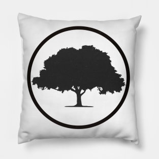 Black and White Tree Pillow