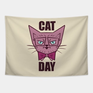 Cat day Tapestry