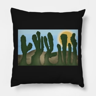 California Desert Scene Pillow