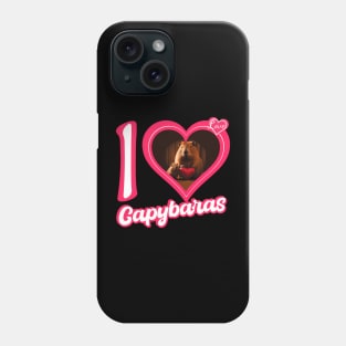 I Love Capybaras Phone Case