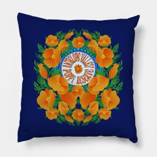 Antelope Valley California Poppy Preserve Wildflower Superbloom Pillow