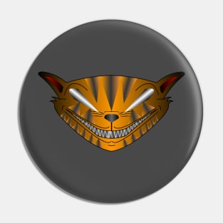 Halloween Scary Cat Face Pin