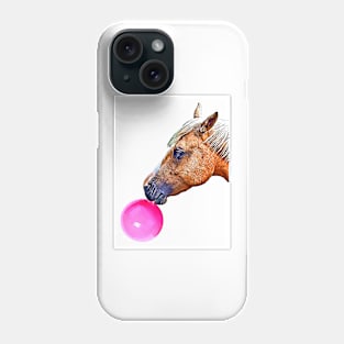 Horse with Bubblegum Phone Case