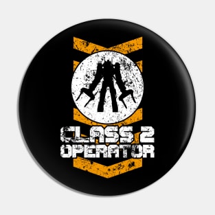 Power Loader Operator Class 2 Rated Aged Print Pin