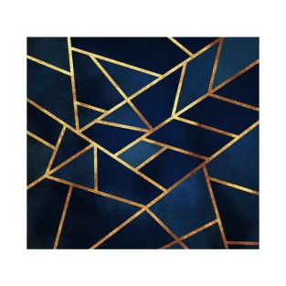 Navy Gold Geometric T-Shirt