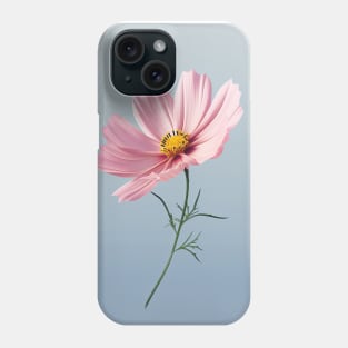 Elegant Pink Cosmos Flower Art Phone Case