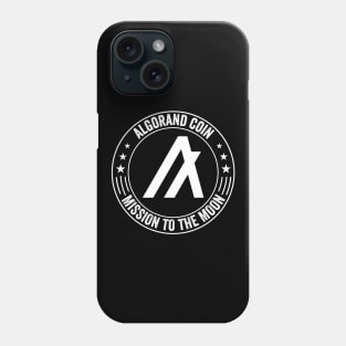 Vintage Algorand ALGO Coin To The Moon Crypto Token Cryptocurrency Wallet Birthday Gift For Men Women Phone Case