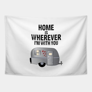 Home is Wherever I'm With You, Silver Camper Tapestry
