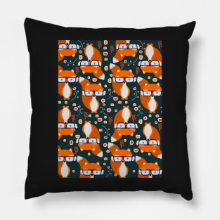 Hipster foxes Pillow