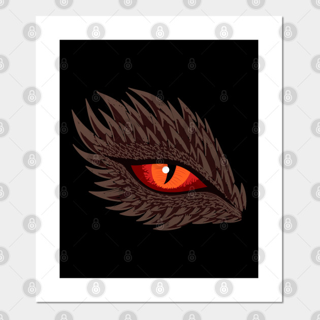 Red Fiery Dragon Eye Dragon Eye Posters And Art Prints Teepublic