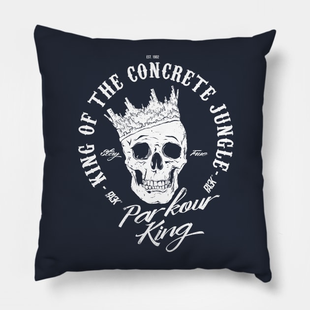 Parkour King Pillow by Kelimok