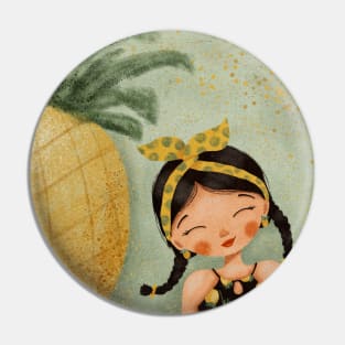 A Pineapple Girl Pin