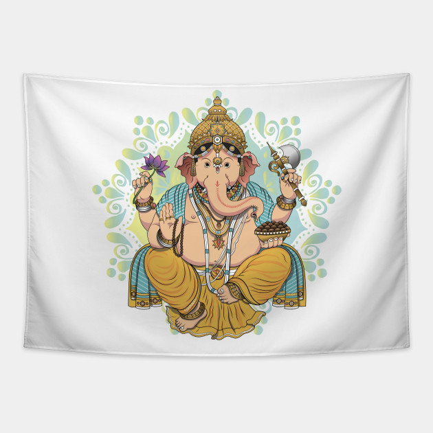 Ganesha Ganesha Art Tapisserie Teepublic Fr