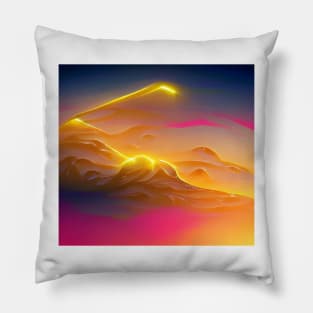 Sunrise - Aesthetic Concept Art Pillow