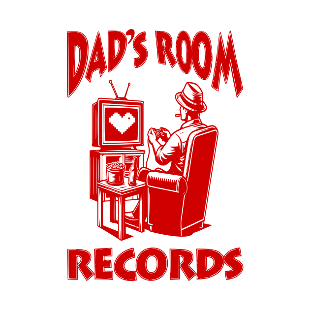 Dads Room Records : A Humorous Parody , or Dads Who Love Their Own Space , Gift for Dads by wisscreation