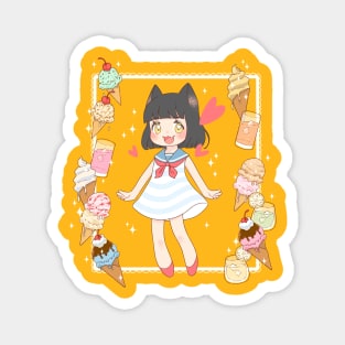 Nia's ice cream Magnet