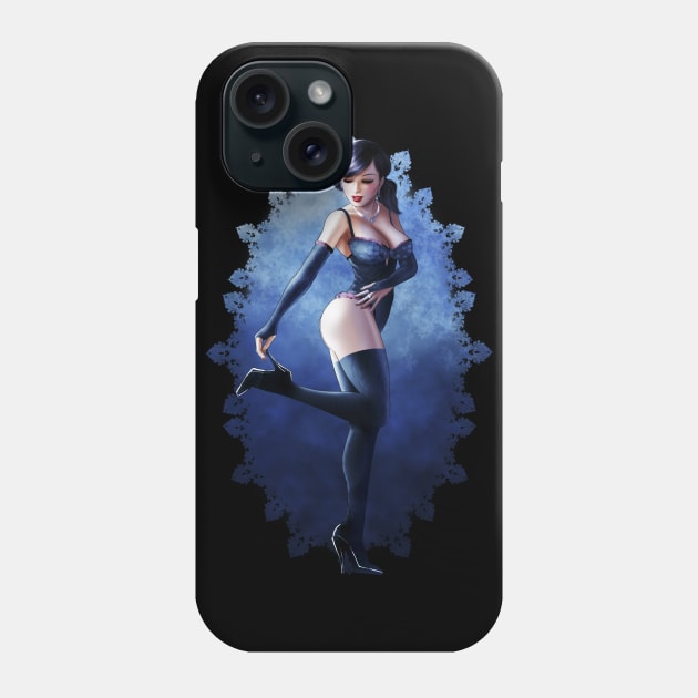 Blue girl Phone Case by raulovsky