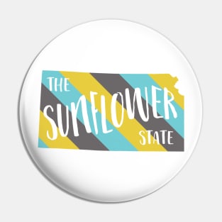 Kansas the Sunflower State Pin