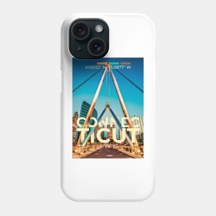 Connecticut Travel Poster Phone Case