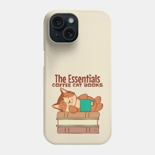 Coffee Cat Books Phone Case