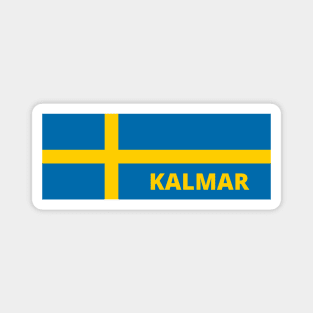 Kalmar City in Swedish Flag Magnet