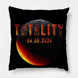 Totality Total Eclipse 04.08.2024 Pillow