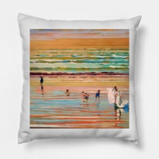 A Day at the Beach Pillow