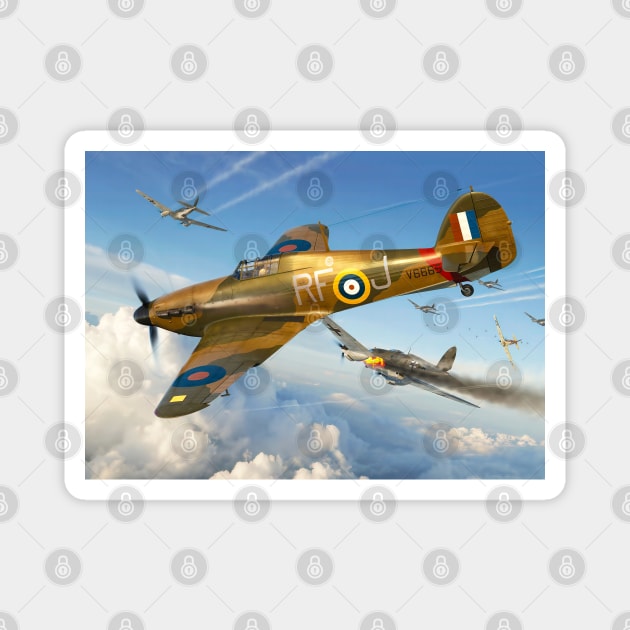 Hawker Hurricane Defender Magnet by Aircraft.Lover