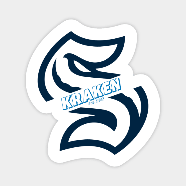 Seattle kraken team Magnet by Cahya. Id