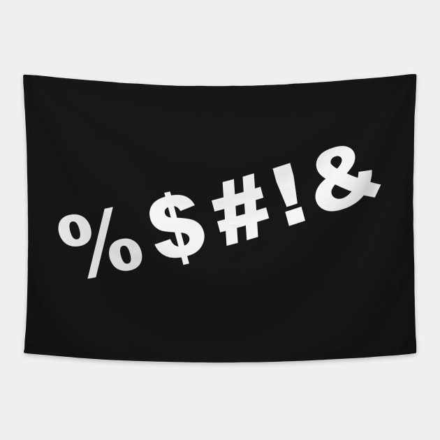 Symbol Swearing %$#!& Tapestry by Thespot