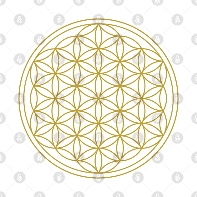 Flower of Life Gold by NataliePaskell