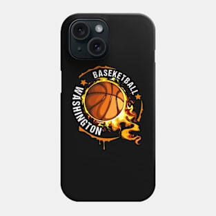 Graphic Basketball Name Washington Classic Styles Team Phone Case