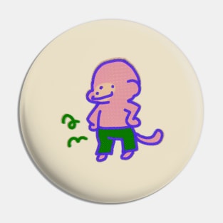 Green Pants Monkey! Pin