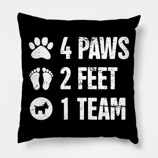 Funny Dog Walking Gift For Dog Walker Pillow by MeatMan