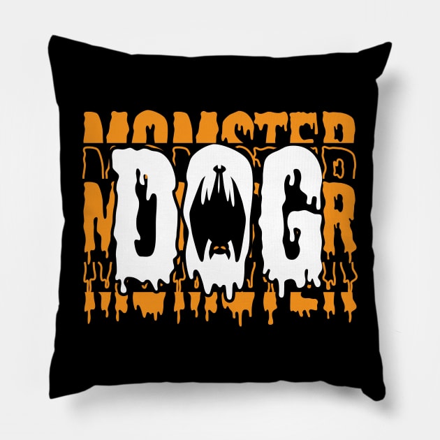 Momster Or Monster Funny Family Matching On Halloween Pillow by printalpha-art