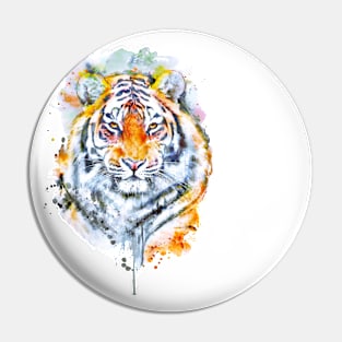 Handsome Tiger Head Portrait Pin