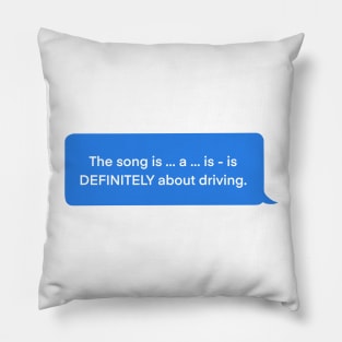 Bang Chan Drive speech bubble (white) Pillow