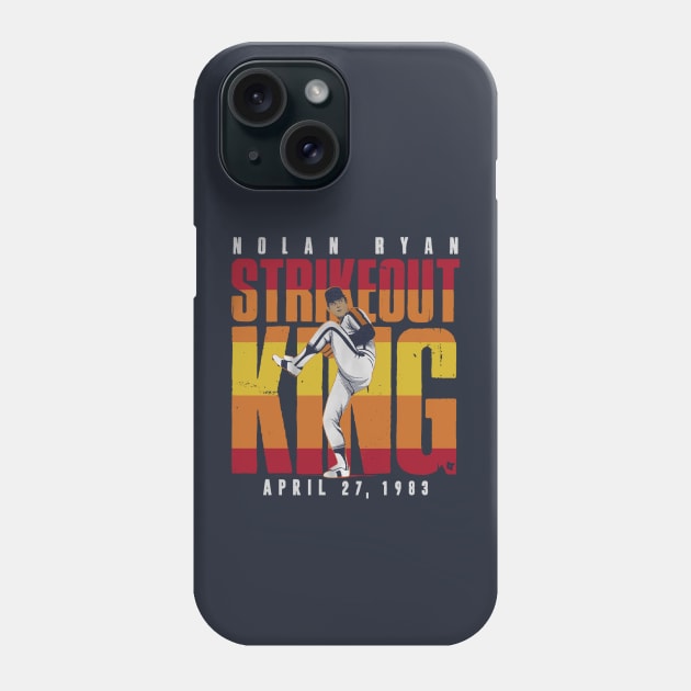 Nolan Ryan Strikeout King Phone Case by KraemerShop