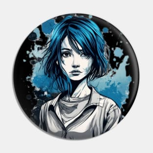 Beautyful painted anime girl Pin