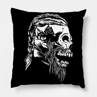 Viking Skull Dead Man Pillow