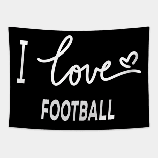 I Love Football Tapestry