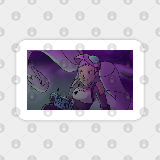 Entrapta flirting with a robot Magnet by SharonTheFirst