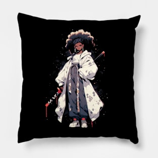 Afro Samurai Girl Pillow