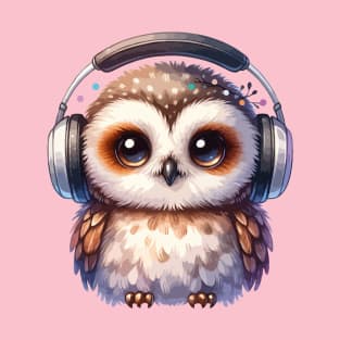 Melodic Wisdom - Owl Music Lover T-Shirt