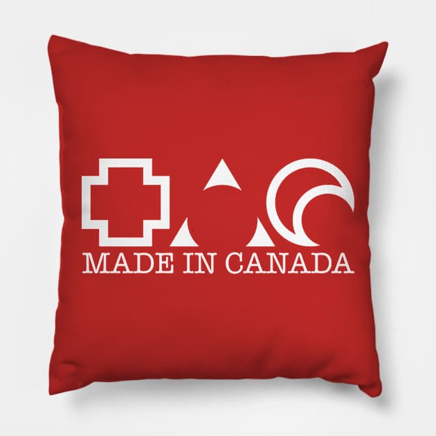 TAC 2024 MADE IN CANADA Wht Pillow by the DJ that