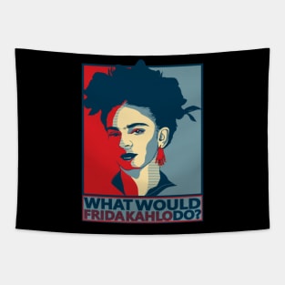 Frida Kahlo Surrealistic Strokes Tapestry