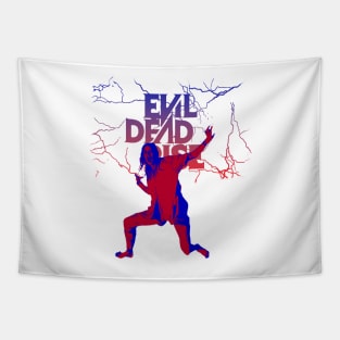 Evil Dead Rise 2023 graphic design by ironpalette Tapestry