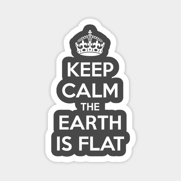 Flat Earth Keep Calm 2 Magnet by VeesTees