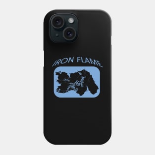 Iron Flame Map Light Blue Phone Case