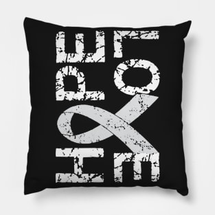 Lung cancer awareness Hope and Love T shirt Pillow